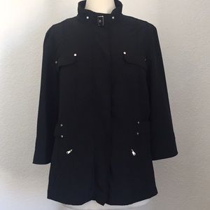 Chicos Zynergy jacket casual zip up 3/4 sleeve